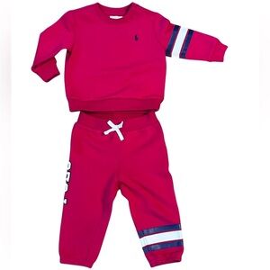 Polo Sweat Suit pink size 12M